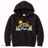 I Hate People Rainbow Printed Kids Hoodie thumb 0