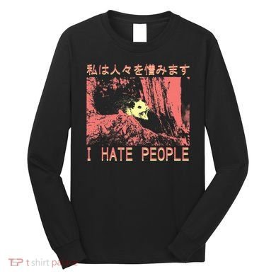 I Hate People Opossum I Hate People Opossum Japanese Long Sleeve Shirt