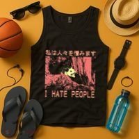 I Hate People Opossum I Hate People Opossum Japanese Tank Top thumb 4