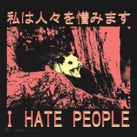 I Hate People Opossum I Hate People Opossum Japanese Kids Sweatshirt thumb 2