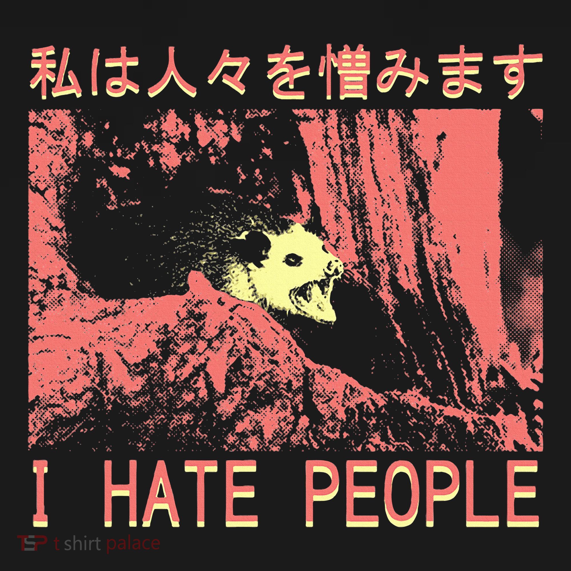 I Hate People Opossum I Hate People Opossum Japanese Kids Sweatshirt