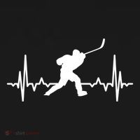 Ice Hockey Player Ecg Heartline Hockey Heartbeat Gift Women's Hoodie thumb 2