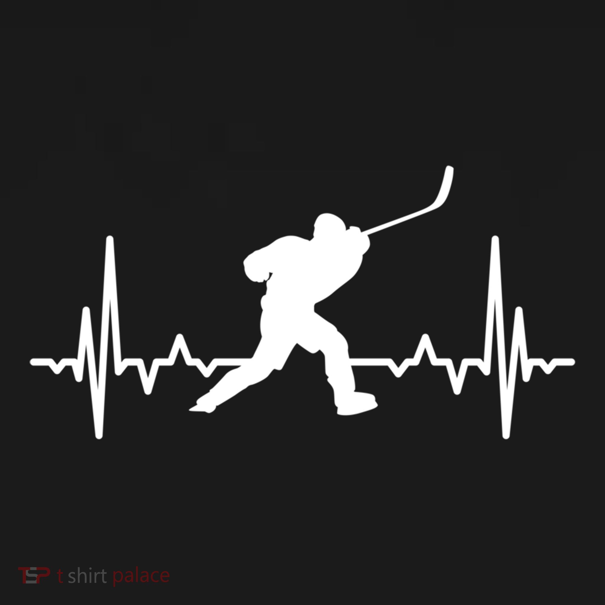 Ice Hockey Player Ecg Heartline Hockey Heartbeat Gift Women's Hoodie