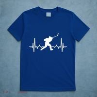 Ice Hockey Player Ecg Heartline Hockey Heartbeat Gift T-Shirt thumb 5