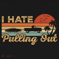 I Hate Pulling Out Funny Boating Trailer Boat Captain Retro  USA-Made Doggie Bandana thumb 2