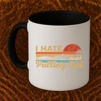 I Hate Pulling Out Funny Boating Trailer Boat Captain Retro  Coffee Mug thumb 2
