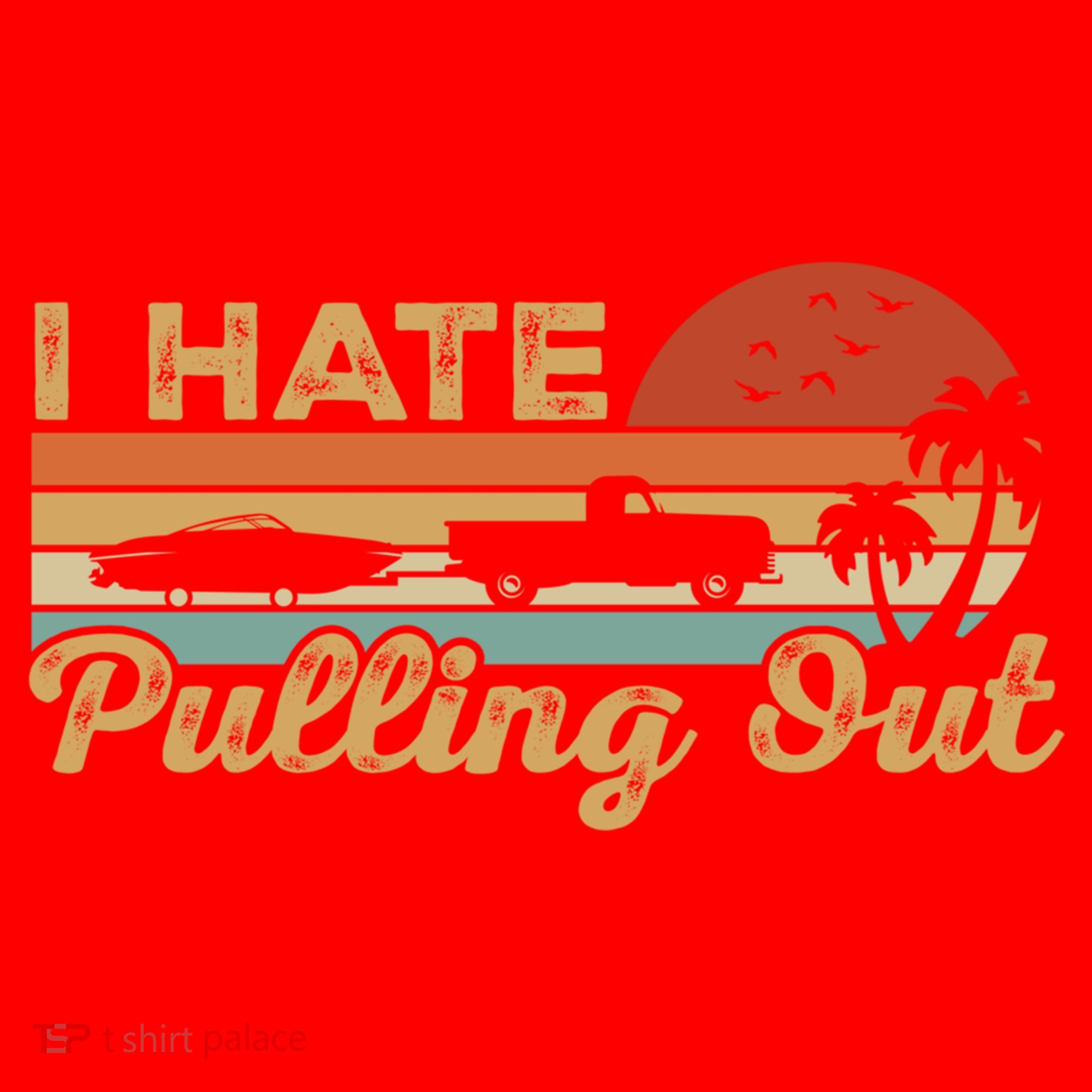I Hate Pulling Out Funny Boating Trailer Boat Captain Retro  Santa Hat