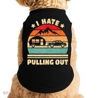 I Hate Pulling Out Funny Camping Trailer Retro Doggie Tank thumb 0