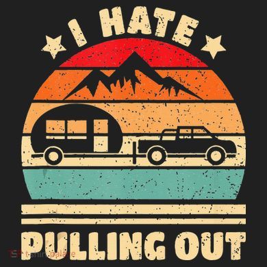 I Hate Pulling Out Funny Camping Trailer Retro Port Authority Basic Backpack