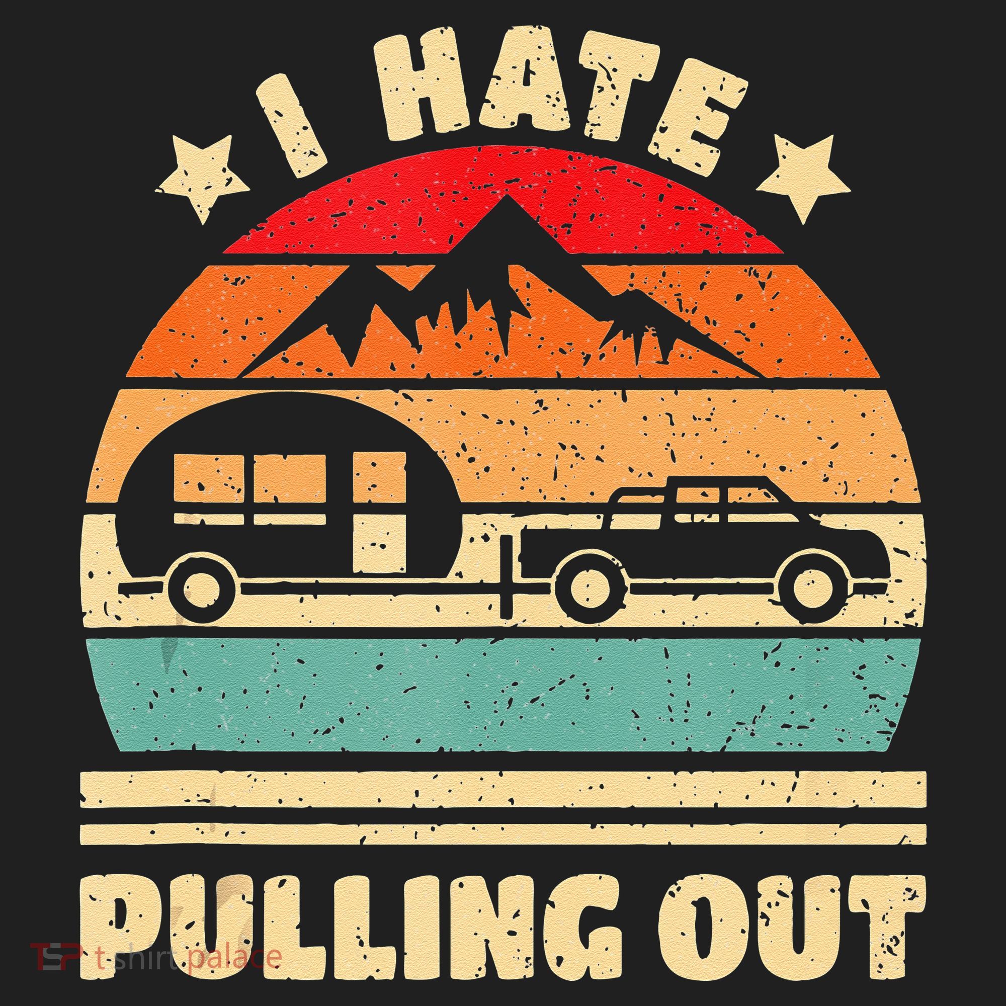 I Hate Pulling Out Funny Camping Trailer Retro Port Authority Basic Backpack