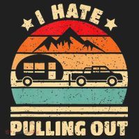 I Hate Pulling Out Funny Camping Trailer Retro Beanie thumb 2