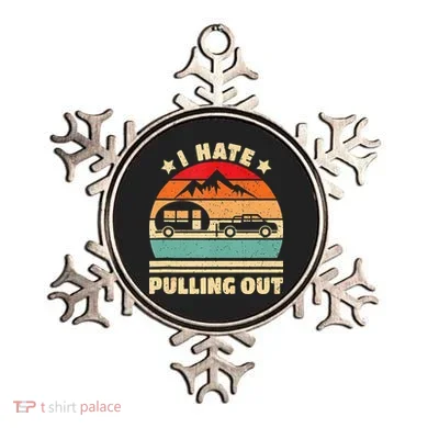 I Hate Pulling Out Funny Camping Trailer Retro Ornament