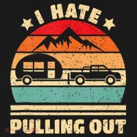 I Hate Pulling Out Funny Camping Trailer Retro Tank Top thumb 6