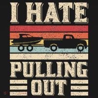 I Hate Pulling Out Funny Boat Captain Retro Boating USA-Made Doggie Bandana thumb 2