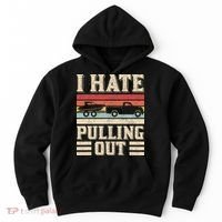 I Hate Pulling Out Funny Boat Captain Retro Boating Hoodie thumb 0