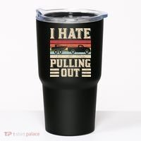 I Hate Pulling Out Funny Boat Captain Retro Boating Tumbler thumb 0