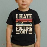 I Hate Pulling Out Funny Boat Captain Retro Boating Toddler T-Shirt thumb 2