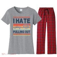I Hate Pulling Out Caravan Women's Flannel Pajama Set thumb 0