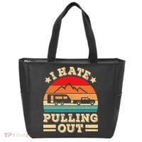 I Hate Pulling Out Funny Camping Trailer Retro Travel TShirt Tote Bag thumb 0