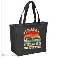 I Hate Pulling Out Funny Camping Trailer Retro Travel TShirt Tote Bag thumb 2