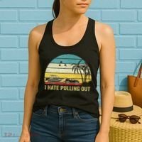 I Hate Pulling Out Retro Boating Boat Captain Women's Tank Top thumb 2