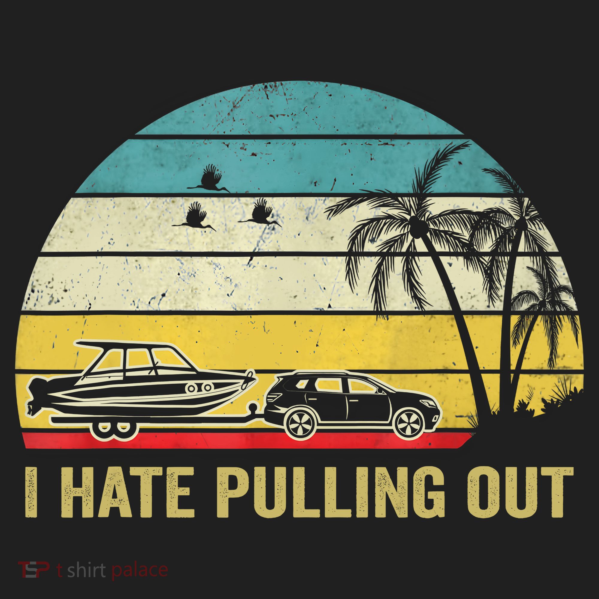 I Hate Pulling Out Retro Boating Boat Captain Hat