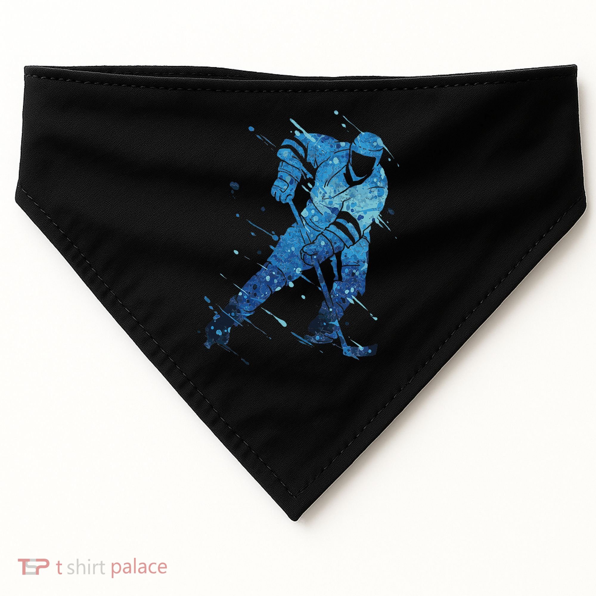 Ice Hockey Player USA-Made Doggie Bandana