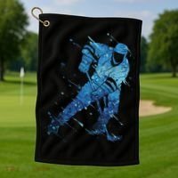 Ice Hockey Player Golf Towel thumb 1