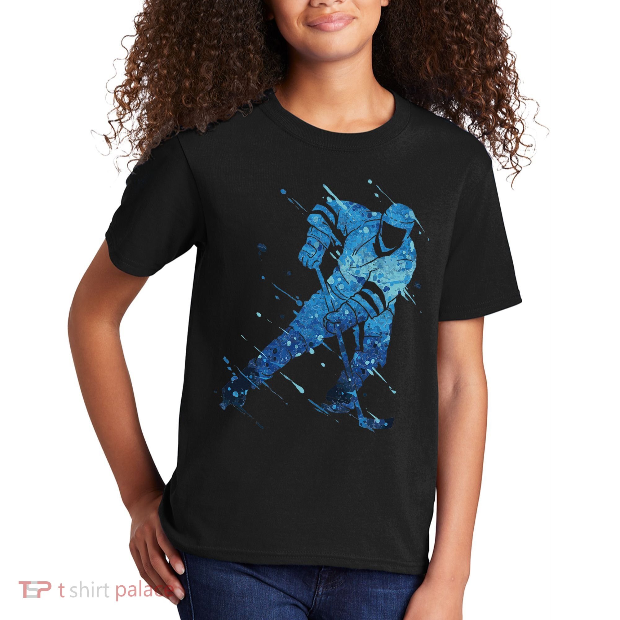 Ice Hockey Player Kids T-Shirt