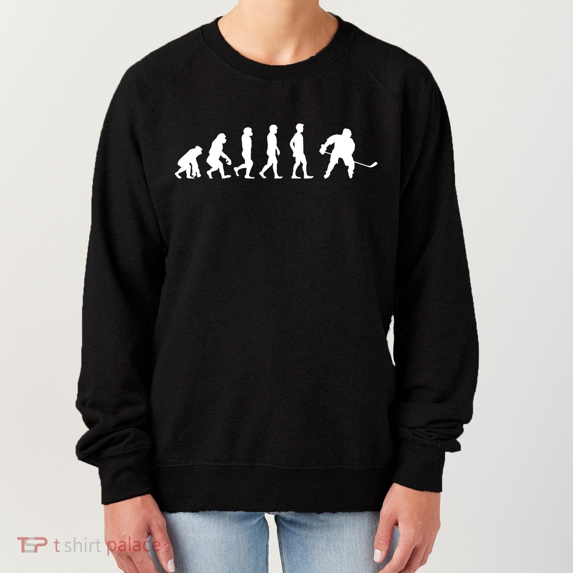 Ice Hockey Player Evolution Hockey Gift Great Gift Women's Sweatshirt