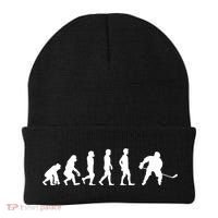 Ice Hockey Player Evolution Hockey Gift Great Gift Beanie thumb 0