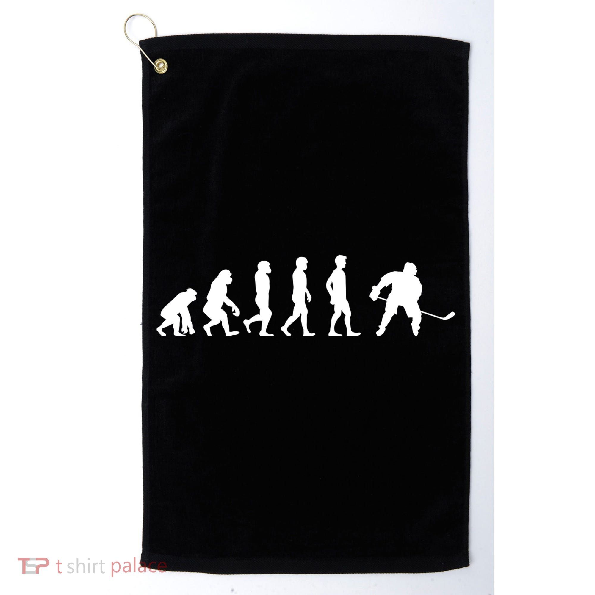 Ice Hockey Player Evolution Hockey Gift Great Gift Golf Towel