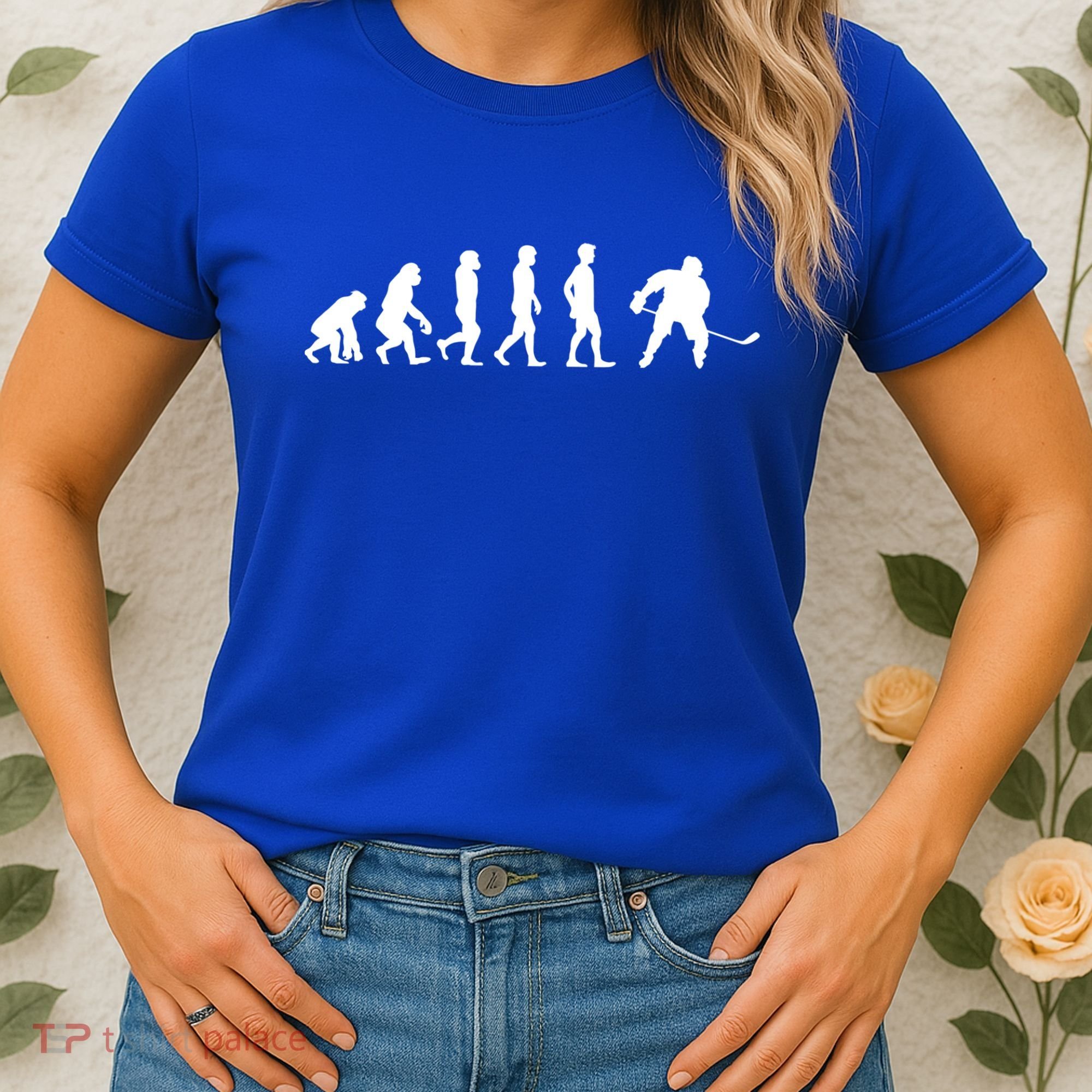 Ice Hockey Player Evolution Hockey Gift Great Gift Women's T-Shirt