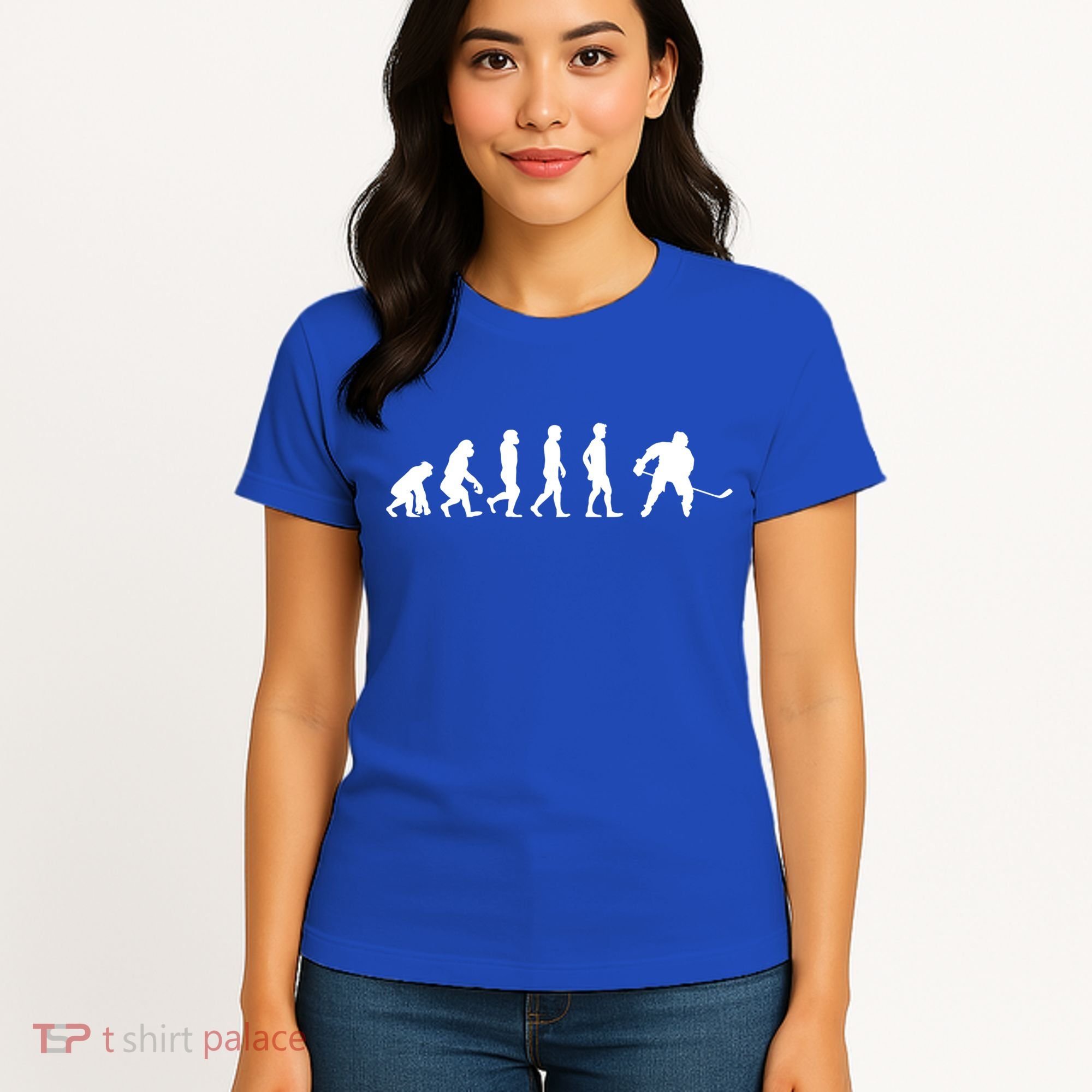Ice Hockey Player Evolution Hockey Gift Great Gift Women's T-Shirt