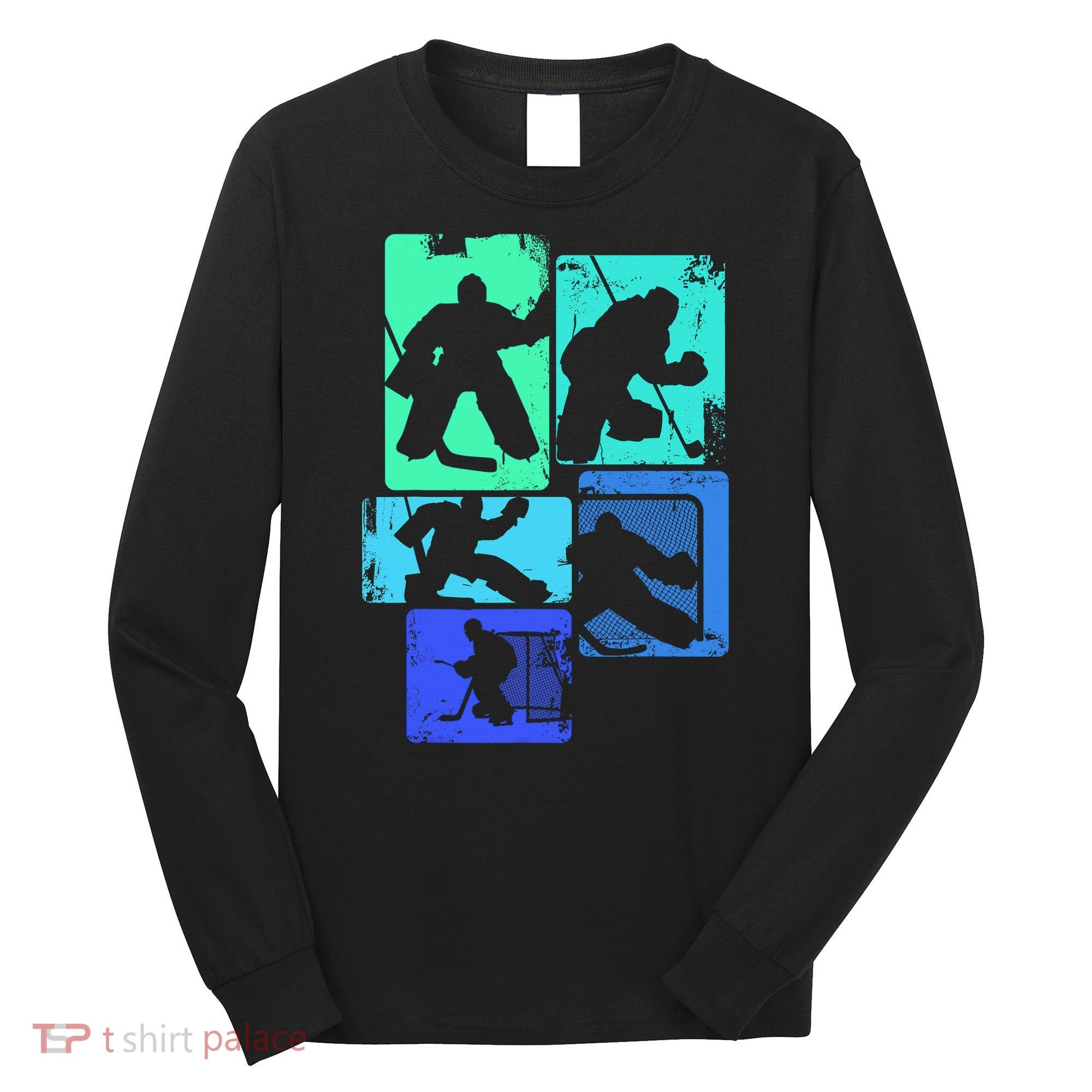 Ice Hockey Player Goalkeeper Ice Hockey Goalie Gift Long Sleeve Shirt