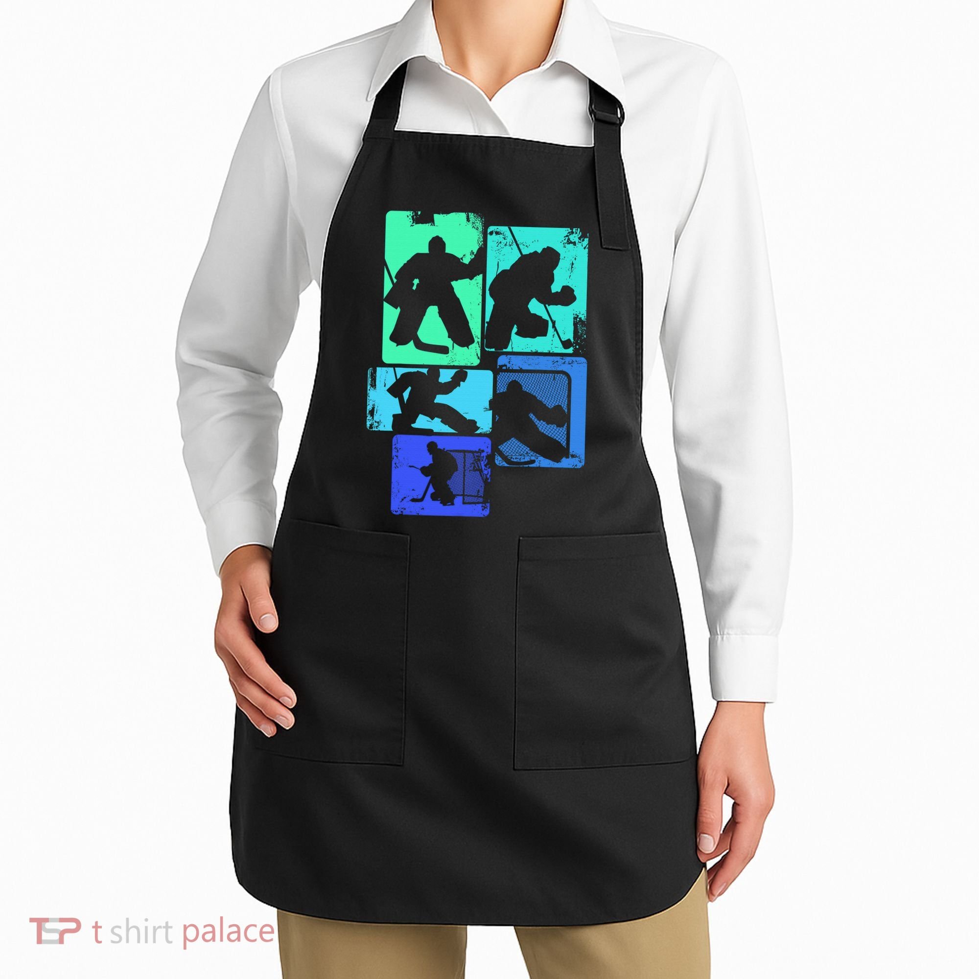 Ice Hockey Player Goalkeeper Ice Hockey Goalie Gift Apron