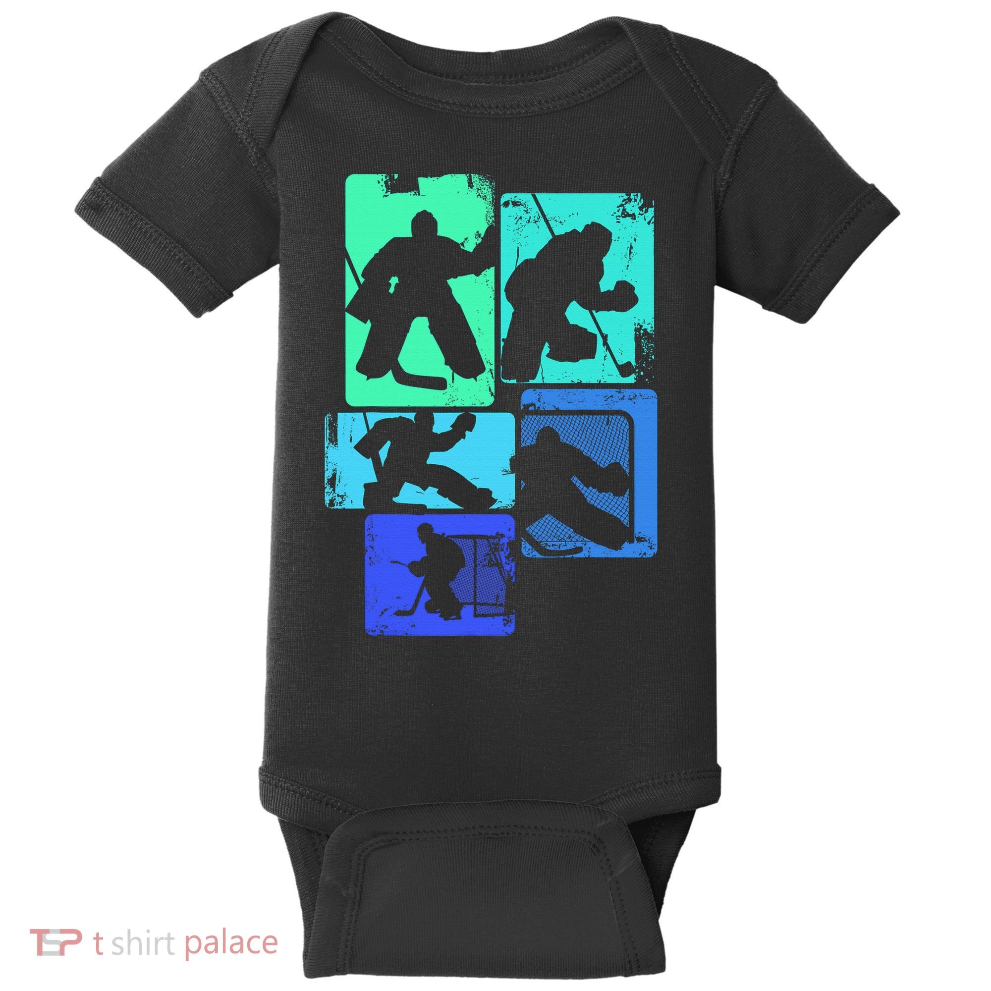 Ice Hockey Player Goalkeeper Ice Hockey Goalie Gift Baby Bodysuit