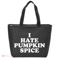I Hate Pumpkin Spice Funny Tote Bag thumb 0