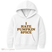 I Hate Pumpkin Spice Funny Kids Hoodie thumb 0