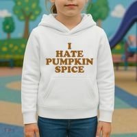 I Hate Pumpkin Spice Funny Kids Hoodie thumb 3