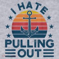 I hate pulling out boats boating Women's Sweatshirt thumb 2