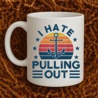 I hate pulling out boats boating Coffee Mug thumb 2