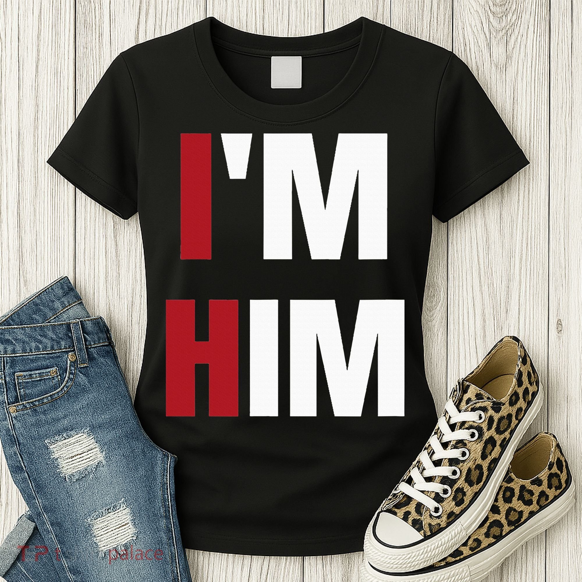 IM Him Prayed For A Man Like Him Christian Women's T-Shirt