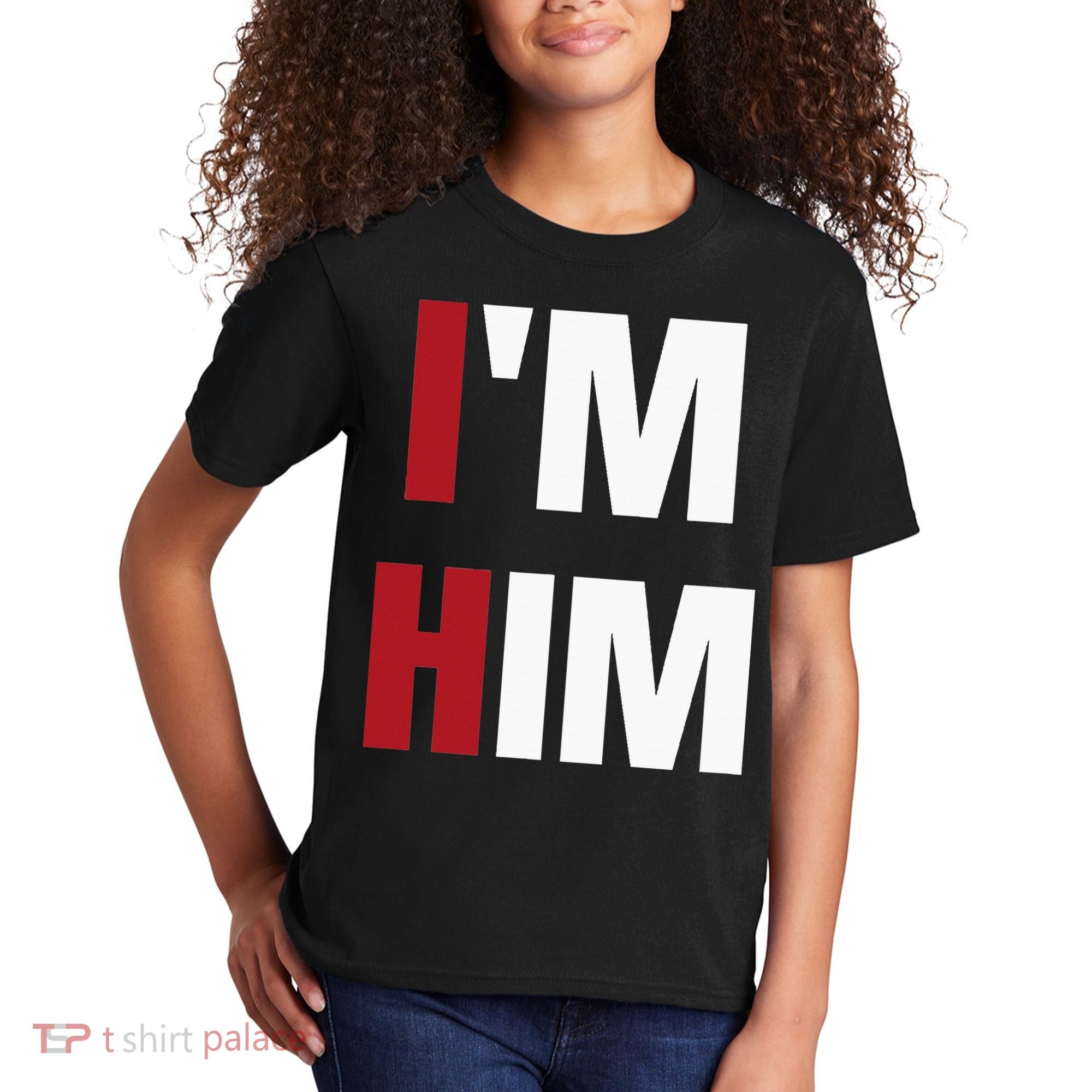 IM Him Prayed For A Man Like Him Christian Kids T-Shirt