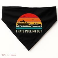 I Hate Pulling Out Retro Boat Captain Funny Boating Lovers USA-Made Doggie Bandana thumb 0