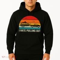 I Hate Pulling Out Retro Boat Captain Funny Boating Lovers Hoodie thumb 2