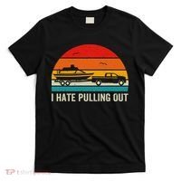I Hate Pulling Out Retro Boat Captain Funny Boating Lovers T-Shirt thumb 0