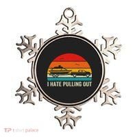 I Hate Pulling Out Retro Boat Captain Funny Boating Lovers Ornament thumb 0