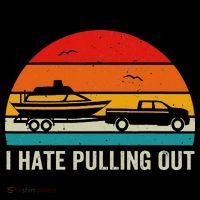 I Hate Pulling Out Retro Boat Captain Funny Boating Lovers Women's Tank Top thumb 5