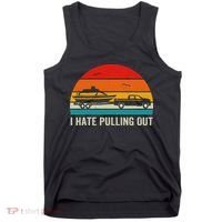 I Hate Pulling Out Retro Boat Captain Funny Boating Lovers Tank Top thumb 0